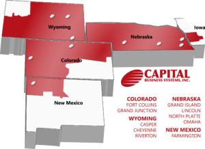 Map of Capital Business Systems Locations